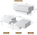 Marble Modern Coffee Table - Image 2