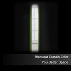 Blackout Curtains 52 x 45 inch/Light Green Curtains Set of 2 Panels/Thermal - Image 3