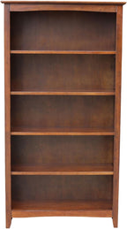 International Concepts, Solid Wood Bookcase 60" High, Adjustable Shelves - Image 7