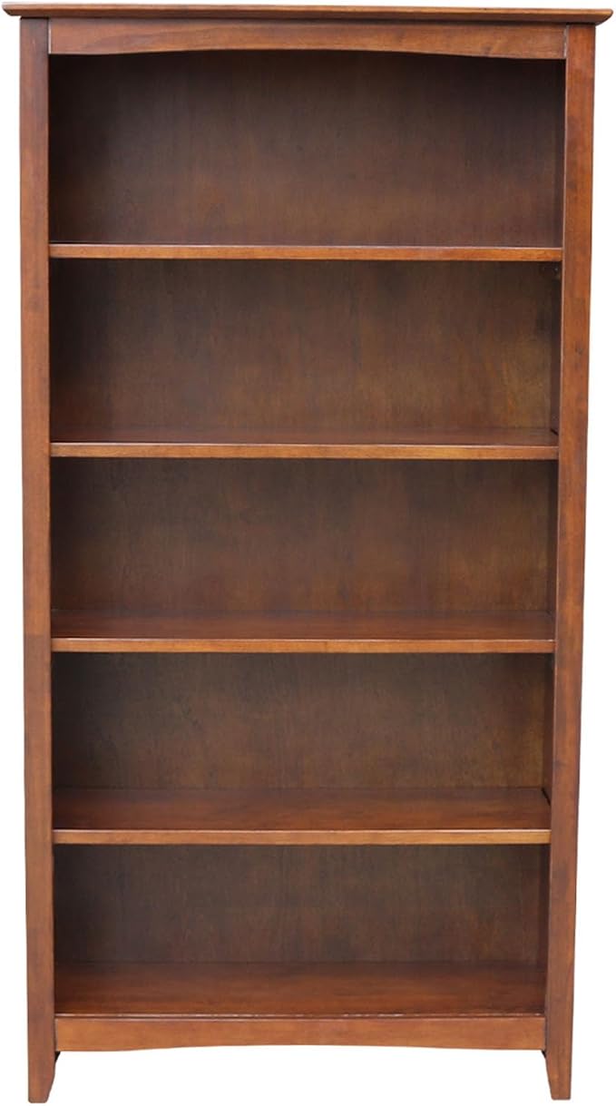 International Concepts, Solid Wood Bookcase 60" High, Adjustable Shelves - Image 7