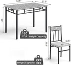 NAFORT 5 Piece Dining Table Set - Image 8