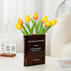 Puransen Brown Book-Shaped Vase by Puransen