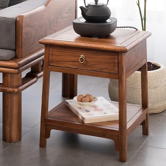 Sofas Wooden Sofa Side Table Chinese Sofa Side Cabinet Small Coffee Table - Image 4