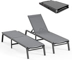 Ciokea Patio Chaise Lounge Chair, Foldable Lounge Chair by CIOKEA