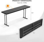 VINGLI 6 FT Narrow Folding Table, Home Work - Image 3
