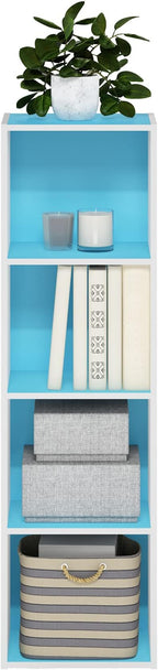 Furinno PASIR Book Shelf, 4-Tier Modern Bookshelf, Open Shelves Bookcase 9 x 12 - Image 6