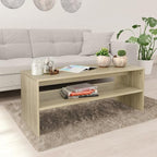 Sonoma Oak Coffee Table, Engineered Wood, 39.4x15.7x15.7 inch, Rectangular by Unknown