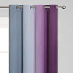 Purple and Grey Ombre Blackout Curtains - Image 4
