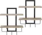Creso hom Floating Shelves, Hanging Bathroom Shelves 2-Tier, Wall Mounted - Image 9