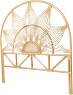 Kouboo Sunflower Rattan Twin Headboard Bedroom Bedroom Furniture Headboard Twin - Image 3