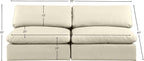 Meridian Furniture 188Cream-S78 Comfy Collection Modern | Contemporary - Image 3