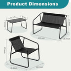 DUMOS 4 Piece Patio Furniture Set，Outdoor Patio Furniture Set - Image 6