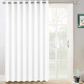 Yakamok Pure White Room Darkening Curtains 96 inch Sliding Door Drapes | 1 by Yakamok