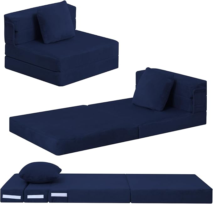 MeMoreCool Foldable Futon Chair Bed by MeMoreCool