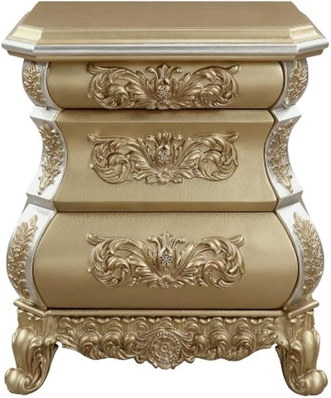 Acme Seville Nightstand in Gold by AcmeFurniture