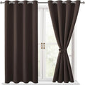 Blackout Curtains for Bedroom, 2 Drape Panels, 52 x 45 Inch | Thermal Insulated by Hiasan