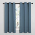 NICETOWN Smoky Blue Blackout Curtains 40 inches Length by NICETOWN