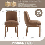 RIVOVA Modern Dining Chairs Set of 4, Comfortable Velvet Fabric Upholstered - Image 2