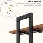 HOOBRO Floating Shelves, 15 Inch Wall Shelf Set of 2, Wall Mounted Storage - Image 6