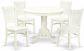 East West Furniture ANVA5-LWH-W 5 Piece Kitchen Table Set by EastWestFurniture