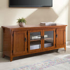 Leick Home 82560 Solid Wood Four Door TV Stand - Image 2