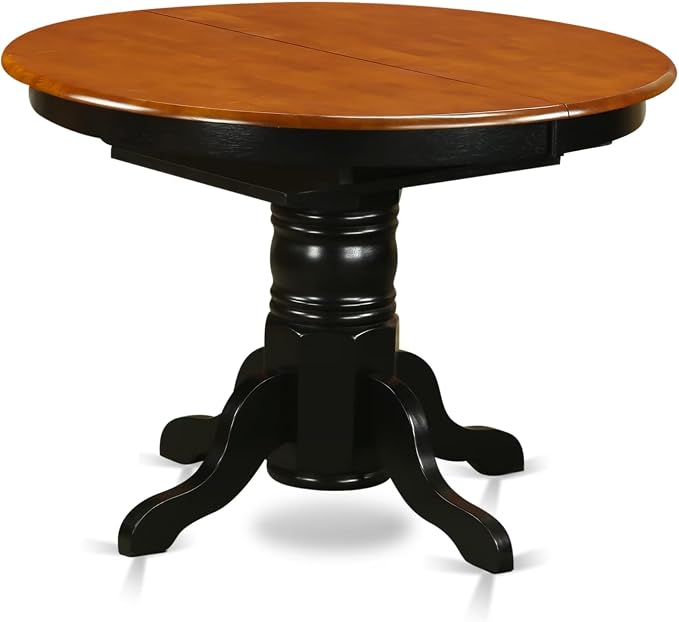 East West Furniture AAVT-BLK-TP Avon Kitchen Dining Table - Image 5