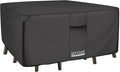 ULTCOVER 600D Tough Canvas Heavy Duty Square Patio Table and Chair Cover by ULTCOVER