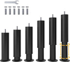Adjustable 8-12 inch Bed Legs Metal Replacement Heavy Duty Leg M8 M10 Thread by Yireehome