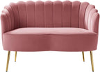 HULALA HOME Modern Velvet Loveseat Sofa - Image 8