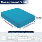 Smiry Waterproof Patio Cushion Covers, Stretch Outdoor Furniture Covers | Couch - Image 6