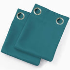 Sea Teal Blackout Curtains 34 x 84 Inch Length/Set of 2 Curtain Panels/Thermal - Image 9