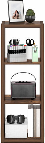 Furinno Cubicle Book Shelf, 3-Cube Bookshelf, Extra Thick Frame Horizontally & - Image 9