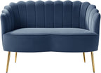 HULALA HOME Modern Velvet Loveseat Sofa - Image 8