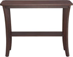 Leick Home Boa Console Table, Solid Wood, Bottom Display Shelf, Narrow Depth - Image 7