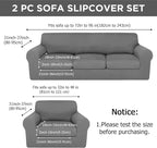 HunnmingRe Sofa Covers for 3 Cushion Couch Stretch Sofa and Loveseat Covers Set - Image 2