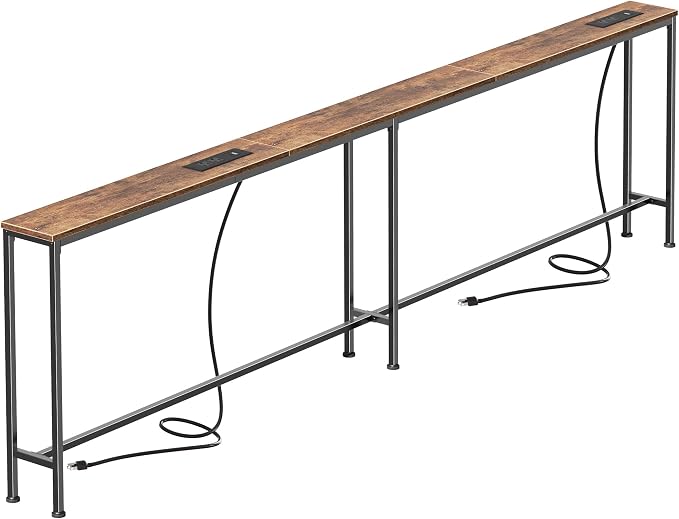 SUPERJARE 94.5 Inch Sofa Table by SUPERJARE