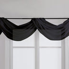 Chyhomenyc Black Sheer Scarf Valances - Image 2