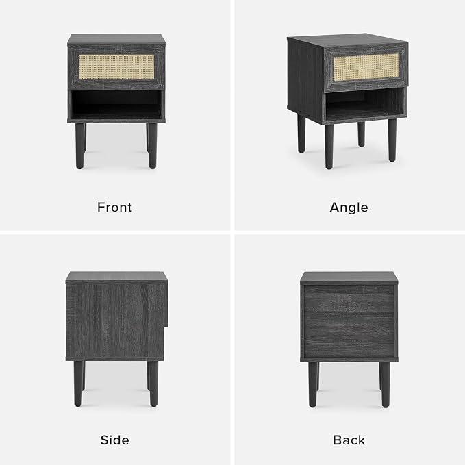 mopio Haylee Rattan Side Table, Small Accent Tables - Image 8