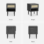 mopio Haylee Rattan Side Table, Small Accent Tables - Image 9