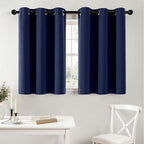 MIULEE Blackout Curtains for Bedroom 2 Panels 40 x 36 Inch Long Navy Blue | by MIULEE