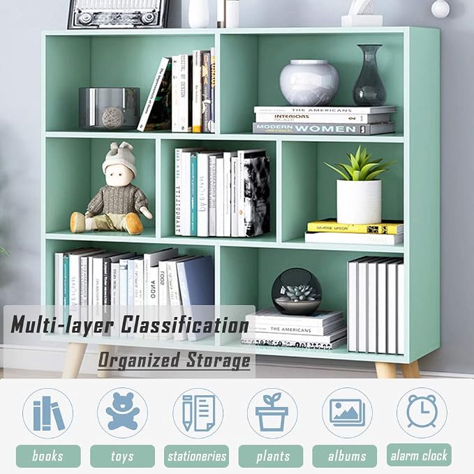 IOTXY Wooden Open Shelf Bookcase - Image 4
