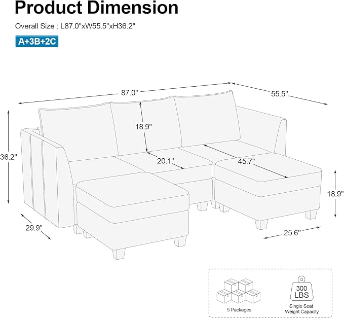 Belffin Modular Sectional Sofa - Image 2