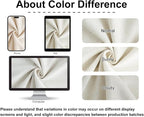 Vision Home Natural Pinch Pleated Full Blackout Curtains Linen Blended Room - Image 8