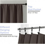 Simplebrand Chocolate Blackout Curtains - Image 4