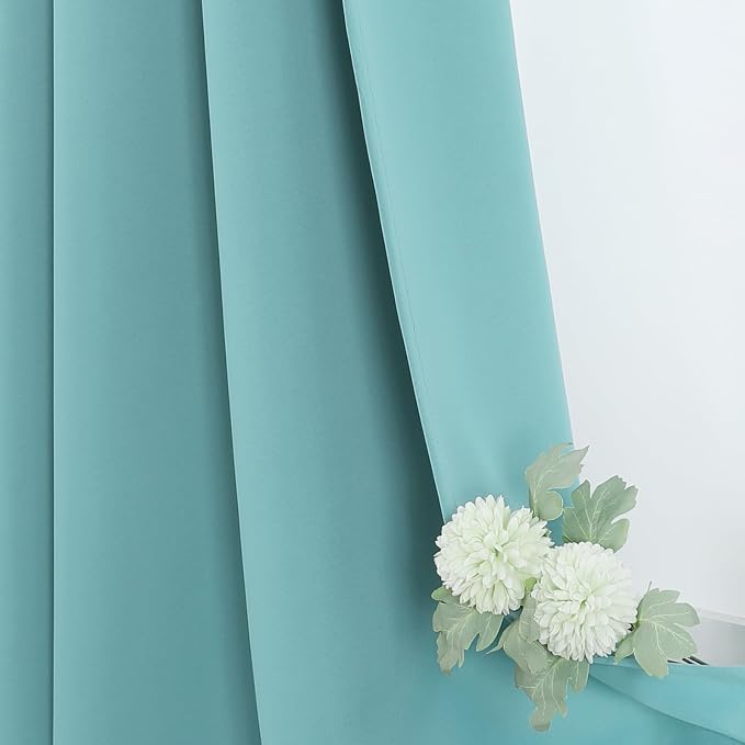 ChrisDowa Blackout Curtains for Bedroom and Living Room 80 Inches Long | 2 - Image 6