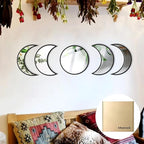 MAXROCK Scandinavian Natural Decor Acrylic Moonphase Mirrors, Moon Phase Mirror by MAXROCK