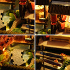 TOPBSFARNY Miniature Wooden Dollhouse Japanese House DIY Doll House Kit Villa - Image 6