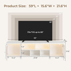IRONCK TV Stand for 65 Inch TV, Modern Media TV Console - Image 3