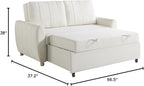 Serta Galway 66.5" Convertible Sleeper Loveseat, Full Size, Dreamcoil Comfort - Image 2