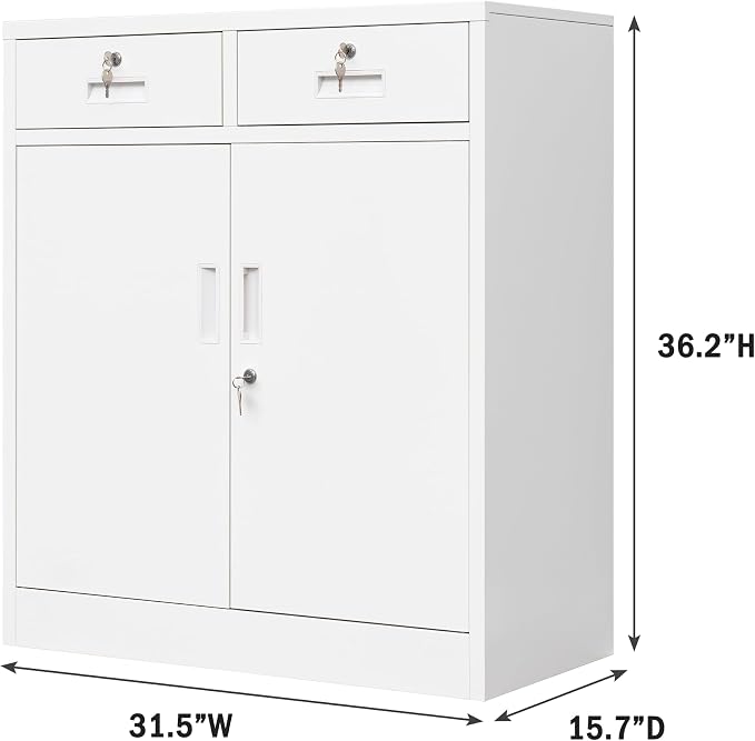 Wanfu Metal Storage Cabinet, Locking Storage Cabinet - Image 3